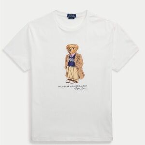 Polo by Ralph Lauren White T-Shirt with Bear Graphic